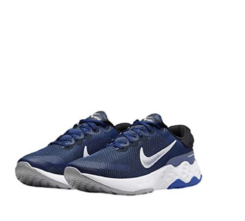 Nike Men's Renew Ride 3 Midnight Navy/Wolf Grey-Black Running Shoe-10 UK (DC8185-400)