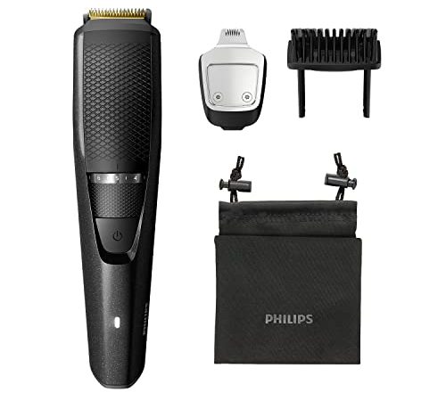 Philips BT3241/15 Smart Beard Trimmer - Power adapt technology for precise trimming- 20 settings; 90 min run time with Quick Charge