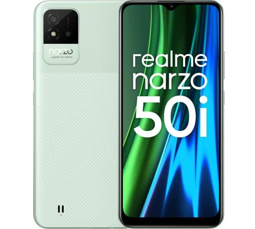 realme narzo 50i (Mint Green, 4GB RAM+64GB Storage) - 6.5" inch Large Display | 5000mAh Battery