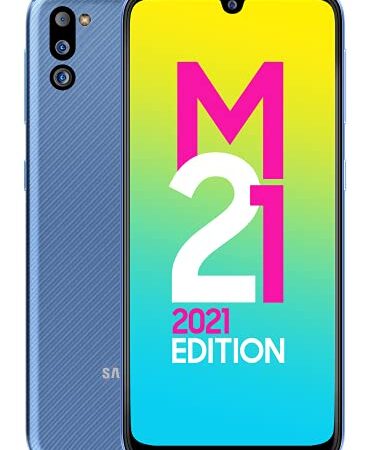 Samsung Galaxy M21 2021 Edition (Arctic Blue, 4GB RAM, 64GB Storage) | FHD+ sAMOLED | 6 Months Free Screen Replacement for Prime (SM-M215GLBDINS)