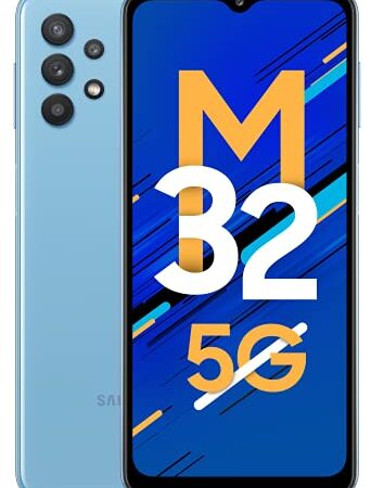 Samsung Galaxy M32 5G (Sky Blue, 6GB RAM, 128GB Storage) | Dimensity 720 Processor | 5000mAh Battery| Knox Security