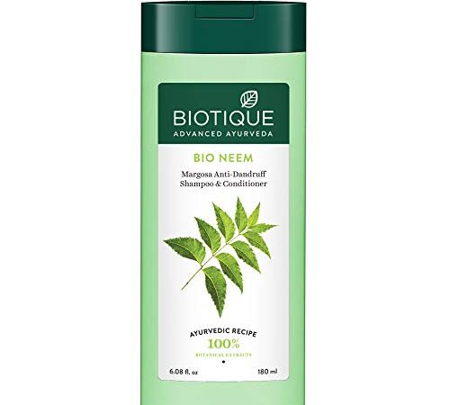 Biotique Bio/Fresh Neem Margosa Anti Dandruff Shampoo and Conditioner, 180ml