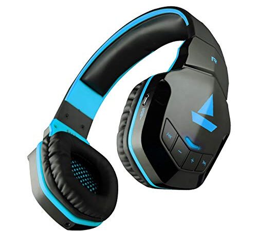 Boat Rockerz 510 Bluetooth Wireless Over Ear Headphones With Mic And Upto 20 Hours Playback, 50Mm Drivers, Padded Ear Cushions And Dual Modes (Furious Blue)