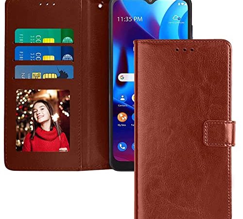 Casefisher Leather Flip Case Back Cover for Lenovo K8 Note (Flexible, Shock Proof | Hand Stitched Leather Finish | Cards Pocket Wallet & Stand | Brown)