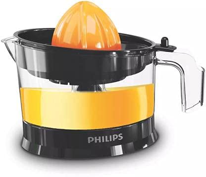 PHILIPS Citrus Press Juicer HR2788/00, Black & Transparent, Medium