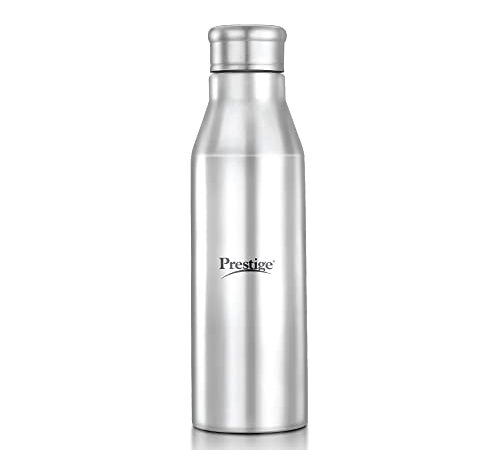 Prestige PSWBC 17 Stainless Steel Spill Free Water Bottle, 1 Litre, Silver