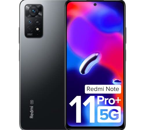 Redmi Note 11 Pro + 5G (Stealth Black, 6GB RAM, 128GB Storage) | 67W Turbo Charge | 120Hz Super AMOLED Display | Additional Exchange Offers | Charger Included| Get 2 Months of YouTube Premium Free!