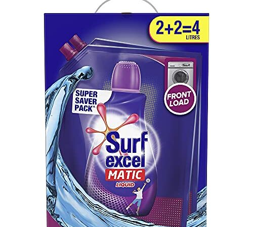 Surf Excel Matic Liquid Detergent Front Load 2+2 ltr Carton