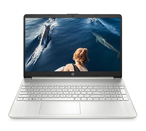 HP 15s-Ryzen 3 5300U 8GB SDRAM/256GB SSD 15.6inch(39.6cm) FHD, Micro-Edge, Anti-Glare Laptop/AMD Radeon Graphics/Dual Speakers/Windows 11 Home/Alexa/MS Office/Fast Charge/Silver/1.69Kg, 15S-Ey2000AU