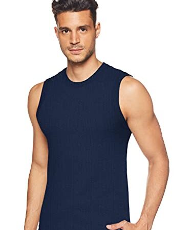 Jockey Men's Cotton Muscle Tee (9930-0105-NAVY Navy L)