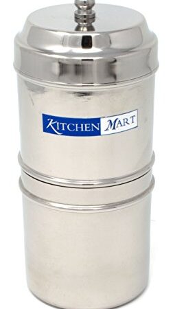 Kitchen Mart Stainless Steel South Indian Filter Coffee Drip Maker, Madras Kappi, Drip Decotion Maker160ml (2 Cup)