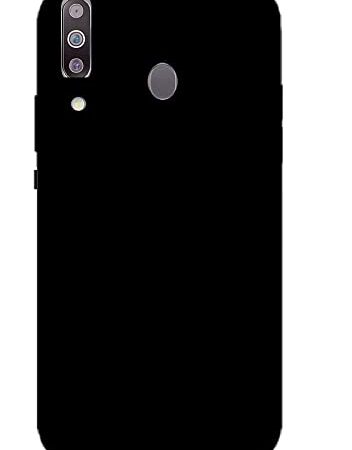 LazyLion Back Cover Case for Samsung Galaxy M30, Silicone Shockproof Phone Case with [Soft Anti-Scratch Microfiber Lining] Black (Pack of 1)