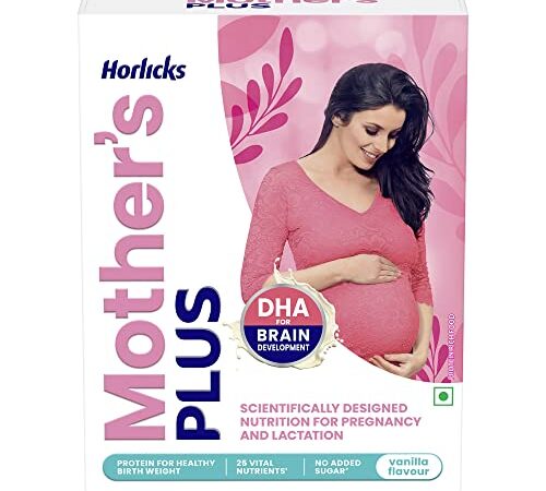 Mother's Horlicks - Health & Nutrition drink, No Added Sugar, Vanilla flavor,Pack of 500gm Powder