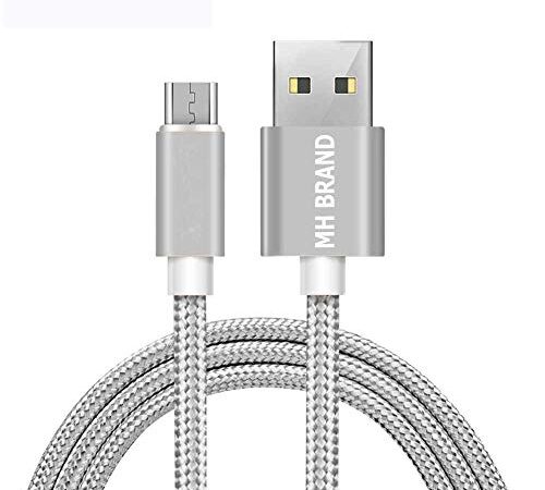 Nylon USB Cable Compatible for Xiomi Redmi Note 5/ Redmi Note 5 Pro/Redmi 5 Plus (Redmi Note 5)/ Redmi 5/ Redmi 5A Micro USB Data Cable| Quick Fast Charging Cable| Transfer Android V8 Cable (2.4 Amp)