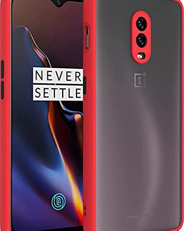 Cascov (Camera Protection) Matte Case Cover for OnePlus 7 - Red