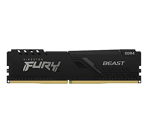 Kingston FURY 8GB 3200MHz DDR4 CL16 DIMM Fury Beast Black, Non RGB (KF432C16BB/8)