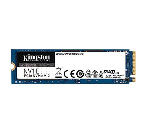 Kingston NV1-E 1TB M.2 2280 NVMe PCIe Internal Solid State Drive (SSD) Up to 2100 MB/s SNVSE/1000G