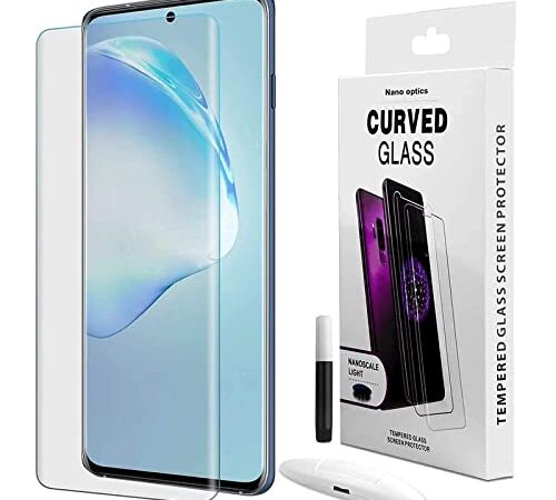 Octrix Premium UV Tempered Glass for Samsung Galaxy Note 10 Plus Screen Guard Protector Edge to Edge Cover, Anti-Fingerprint/Anti-Glare/Anti-Scratch (NOTE 10 PLUS)- By Blackwik