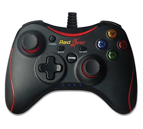 Redgear Pro Series Wired Gamepad Plug and Play Support for All PC Games Supports Windows 7/8 / 8.1/10, Black