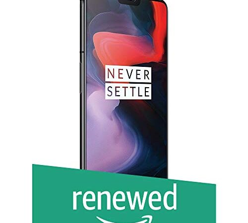 (Renewed) OnePlus 6 (Mirror Black, 6GB RAM, 64GB Storage)