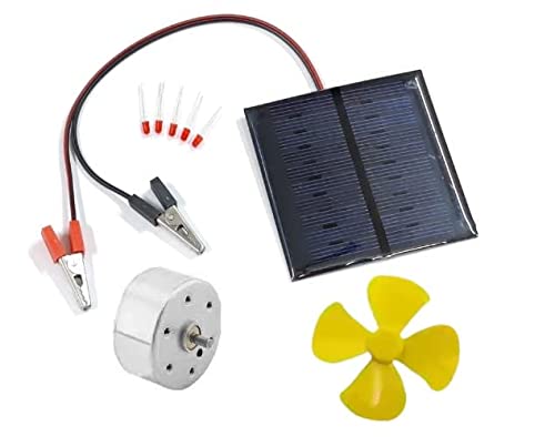 S P India Solar Panel Science Project Kit with DC Motor and Propeller Solar Panel Science Project kit