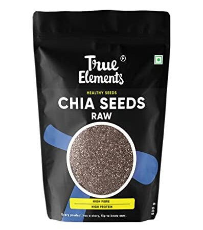 True Elements Chia Seeds 500gm - Premium Raw Chia Seed | Healthy Snacks