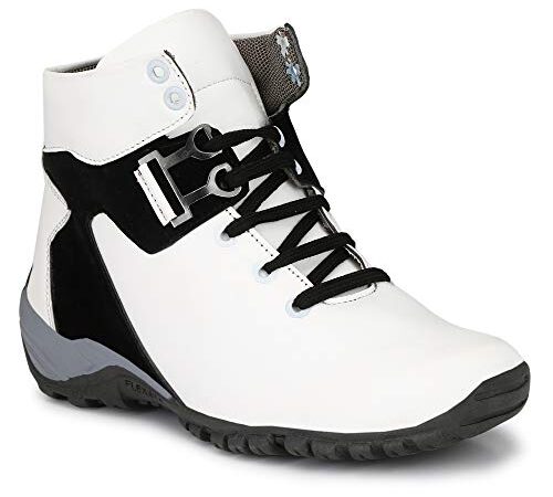 Big Fox Men's White Leather Boot Shoes-8 UK