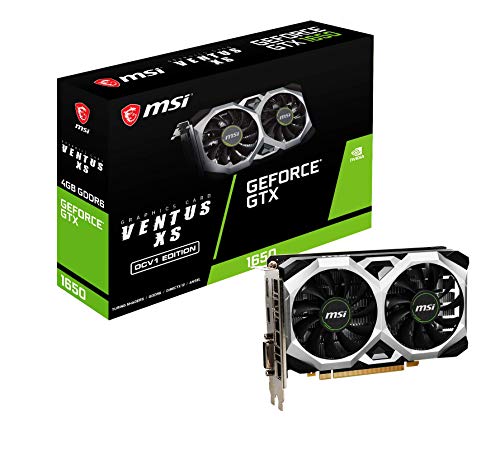 MSI GeForce GTX 1650 D6 Ventus XS OCV1 4 GB GDDR6 128 bit PCI Express x16 3.0 Gaming Graphic Card, pci_e