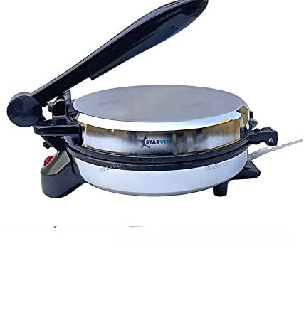 STARVIN Roti Maker Original Non Stick PTEE Coating TESTED, TRUSTED & RELIABLE Chapati/Roti/Khakra Maker || Stainless steel body || Shock Proof Heavy Duty Non Stick || pq19