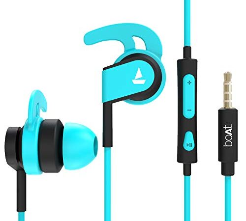 boAt Bassheads 242 in Ear Wired Earphones with Mic(Blue)