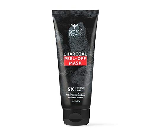 Bombay Shaving Company Activated Charcoal Peel Off Mask with 5X Detoxifying Power, fights pollution and De-Tans skin- 60g