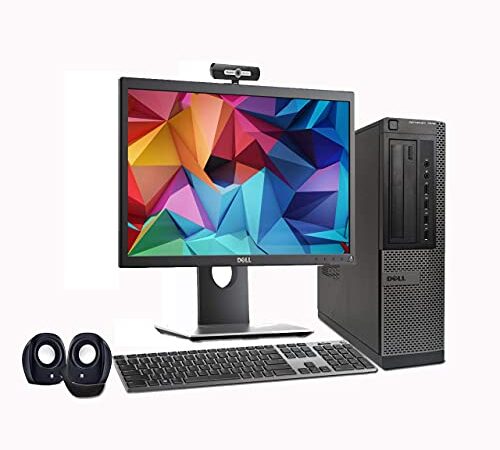 (Renewed) Dell Optiplex 19 inch, All in One Desktop Set (Intel i5 3470, 8GB, 500GB HDD, 19 inches HD Monitor, Keyboard, Mouse, HD Webcam, Mic, Speakers, Wifi, Display Port), Windows 10 Pro