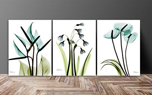 SAF Flower Designer Multieffect UV Textured Panel Painting, Set of 3, 12 X 27 inch (SAhNFC12265)