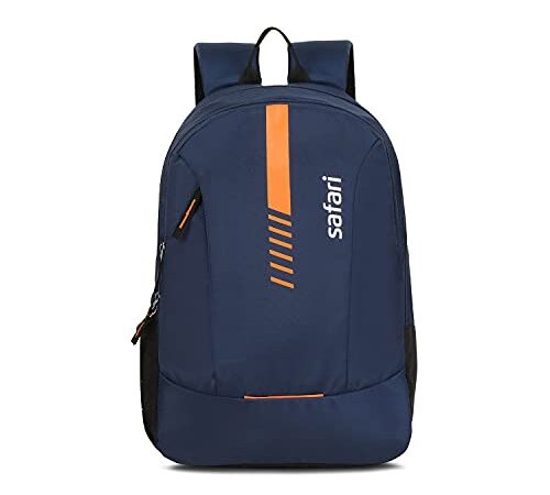 Safari Flash Casual Backpack, 26 ltr Water Resistant Travel Bags, Blue Light Weight Polyester Bagpack for Men and Women, Spacious Shoulder Bag for College, Office, Travelling and Camping