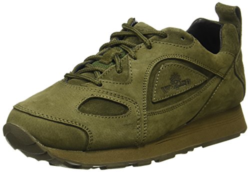 Woodland Mens Olive Green Leather Casual Shoe-8 UK (42 EU) (G 777WS)