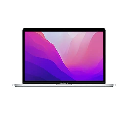 2022 Apple MacBook Pro Laptop with M2 chip: 33.74 cm (13.3-inch) Retina Display, 8GB RAM, 256GB SSD ​​​​​​​Storage, Touch Bar, Backlit Keyboard, FaceTime HD Camera; Silver ​​​​​​​