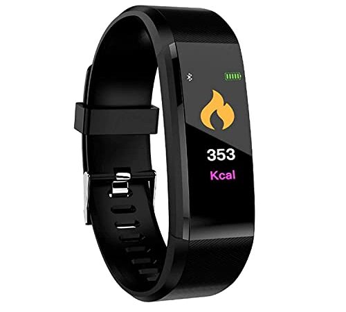 AJO Smart Watch New Generation Bluetooth Smart Fitness Band Watch with Heart Rate Activity Tracker Waterproof Body, Calorie Counter, Blood Pressure OLED Touchscreen for Men/Women