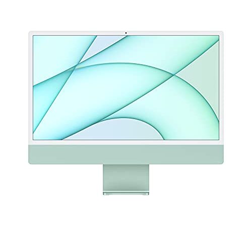 Apple 2021 iMac with 4.5K Retina Display (24-inch/60.96 cm, M1 chip with 8‑core CPU and 8‑core GPU, 8GB RAM, 256GB) - Green