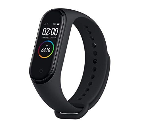 Be More MI Xiaomi Band 4 Smart Bracelet Smartband Heart Rate Monitor Sleep Monitor Fitness Tracker 3 Color AMOLED Screen 5ATM Waterproof Band4 Black Global Version