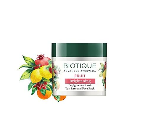 Biotique Fruit Brightening Depigmentation & Tan Removal Face Pack For All Skin Types, 75gm