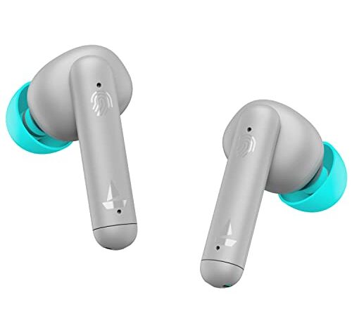 boAt Airdopes 141 Bluetooth Truly Wireless in Ear Earbuds with 42H Playtime, Beast Mode(Low Latency Upto 80ms) for Gaming, IPX4 Water Resistance, ENx Tech, IWP, Smooth Touch Controls(Cyan Cider)