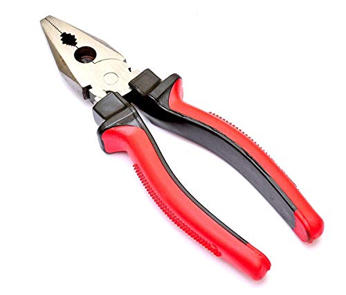 Caneuf Sturdy Steel Combination Plier for Home & Professional Use| Lineman Plier | Cutting Plier | Pliers for Electrical Work, Combination Plier (8 inches, 1 Piece)