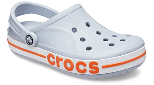 crocs Bayaband Blue Grey/Orange Unisex Clog, 6 UK Men/ 7 UK Women (M7W9)