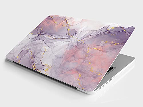 DWELLSINDIA Marble Skin/Sticker Combo For Laptops Upto 156 Inch Suitable For Hp, Lenovo, Dell, Acer, Asus (Hd Quality, Pink,Vinyl)