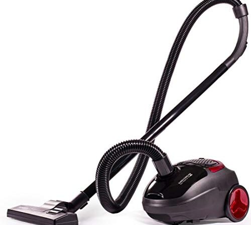 Eureka Forbes Trendy Zip 1000 Watts powerful suction vacuum cleaner with resuable dust bag & 5 accessories,1 year warrantycompact,light weight & easy to use (Black)