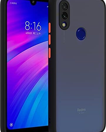 Glasgow Back Cover for Mi Redmi Y3 (Plastic_Black)