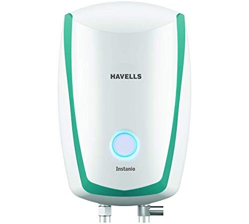 Havells Instanio 10 Litre Storage Water Heater with Flexi Pipe and Free installation (White Blue)