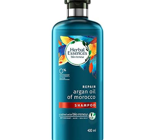 Herbal Essences Moroccan Argan oil Shampoo for Frizz Free, Soft Hair. With Argan Oil for Hair. Paraben Free , 400 ml