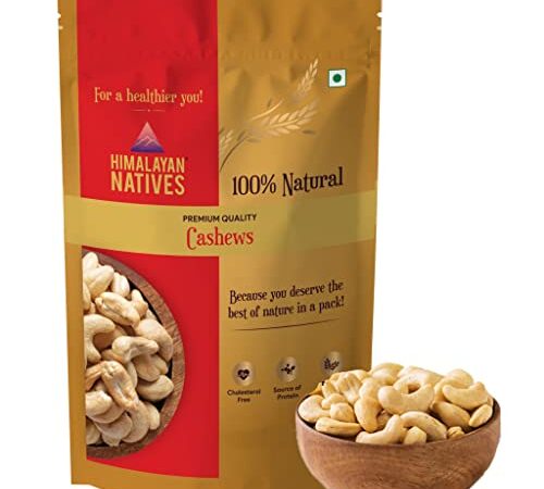 Himalayan Natives 100% Natural Premium Whole Cashews 200g | Whole Crunchy Cashew | Premium Kaju nuts | Nutritious & Delicious | Gluten-Free & Plant-based Protein