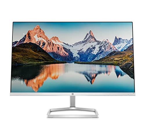 HP M22f 21.5-inches, 54.6 cm, FHD Monitor Eye Safe Certified Full HD IPS 3-Sided Micro-Edge Monitor, 75Hz, AMD Free Sync with 1xVGA, 1xHDMI 1.4 Ports, 300 nits (Silver, 1920 x 1080 Pixels)